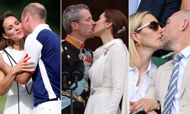 10 fois où la famille royale s&rsquo;est embrassée en public : Kate Middleton, Meghan Markle, le prince Harry et plus