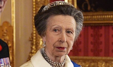 La princesse Anne surprend dans une veste découpée datant de ses 15 ans lors d&rsquo;un banquet d&rsquo;État nigérian