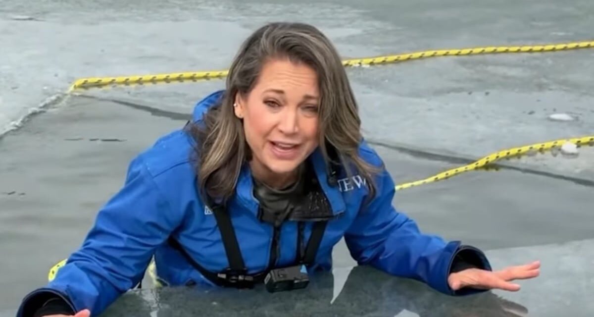 Pourquoi la courageuse Ginger Zee a sauté dans l&rsquo;eau glacée en direct sur GMA