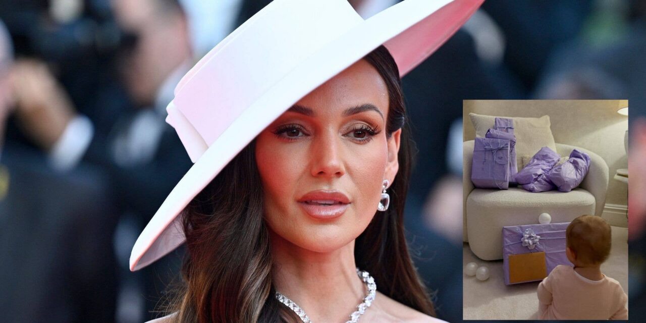 Palma, le bébé de Michelle Keegan, est la princesse d&rsquo;anniversaire ultime – avec des pantoufles en satin et un souvenir doré