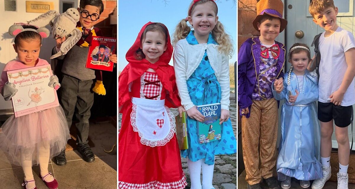 Costumes pour enfants de célébrités de la Journée mondiale du livre 2026 : Helen Skelton, Stacey Solomon et d&rsquo;autres transformations mignonnes