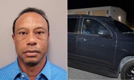 La photo de Tiger Woods publiée alors qu&rsquo;il a été libéré sous caution suite à une accusation de conduite en état d&rsquo;ébriété après un accident de voiture en Floride