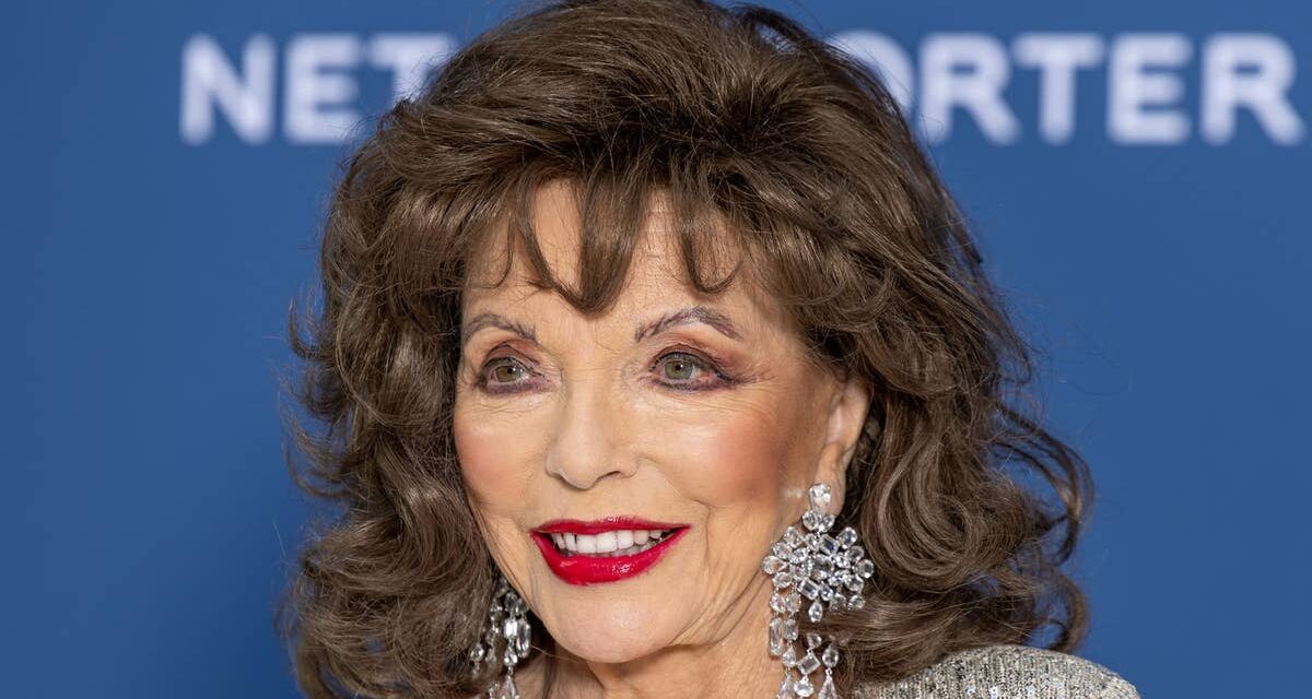 Joan Collins, 92 ans, est incroyable en cuir et tartan rose lors de sa dernière sortie