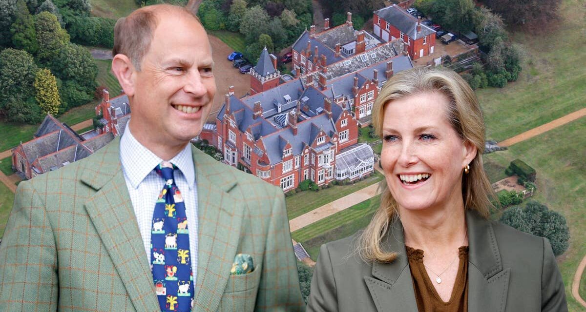 Le revenu secret de 130 000 £ par an du prince Edward et de la duchesse Sophie révélé depuis le manoir de Bagshot Park