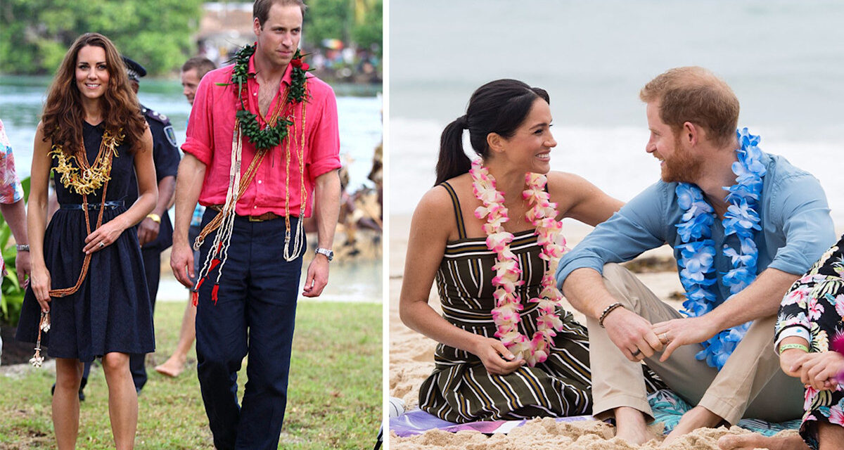 6 fois, de manière inattendue, la famille royale est allée pieds nus en public, de Kate Middleton à Meghan Markle