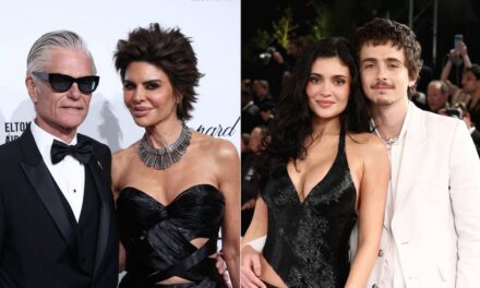 Lisa Rinna en bikini et Harry Hamlin torse nu imitent Timothée Chalamet et Kylie Jenner sur de nouvelles photos de plage