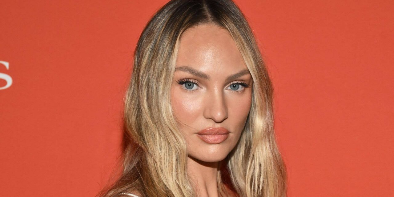 Candice Swanepoel affiche des jambes interminables dans un petit bikini à cordes