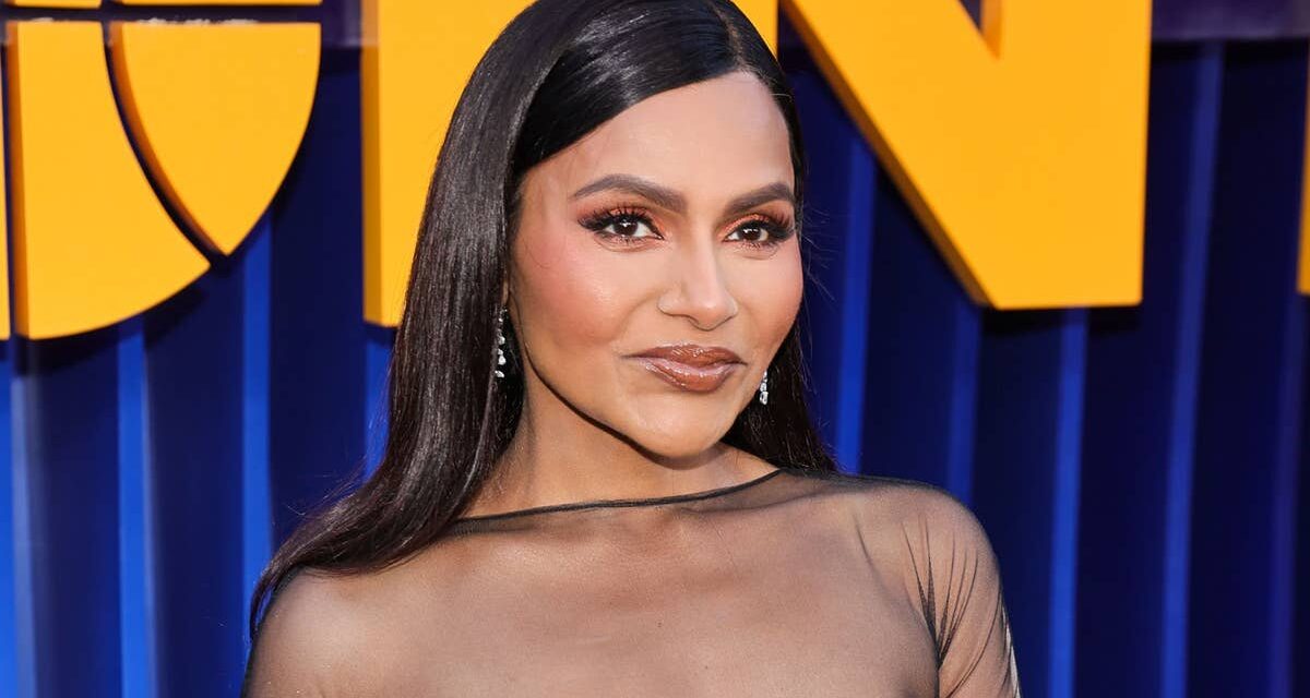 Mindy Kaling met en avant sa transformation en perte de poids de 18 kg dans une robe transparente