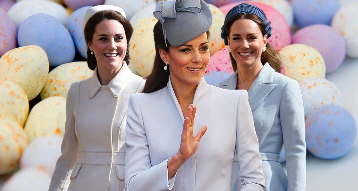 Les tenues les plus emblématiques du dimanche de Pâques de Kate Middleton depuis qu&rsquo;elle est devenue royale