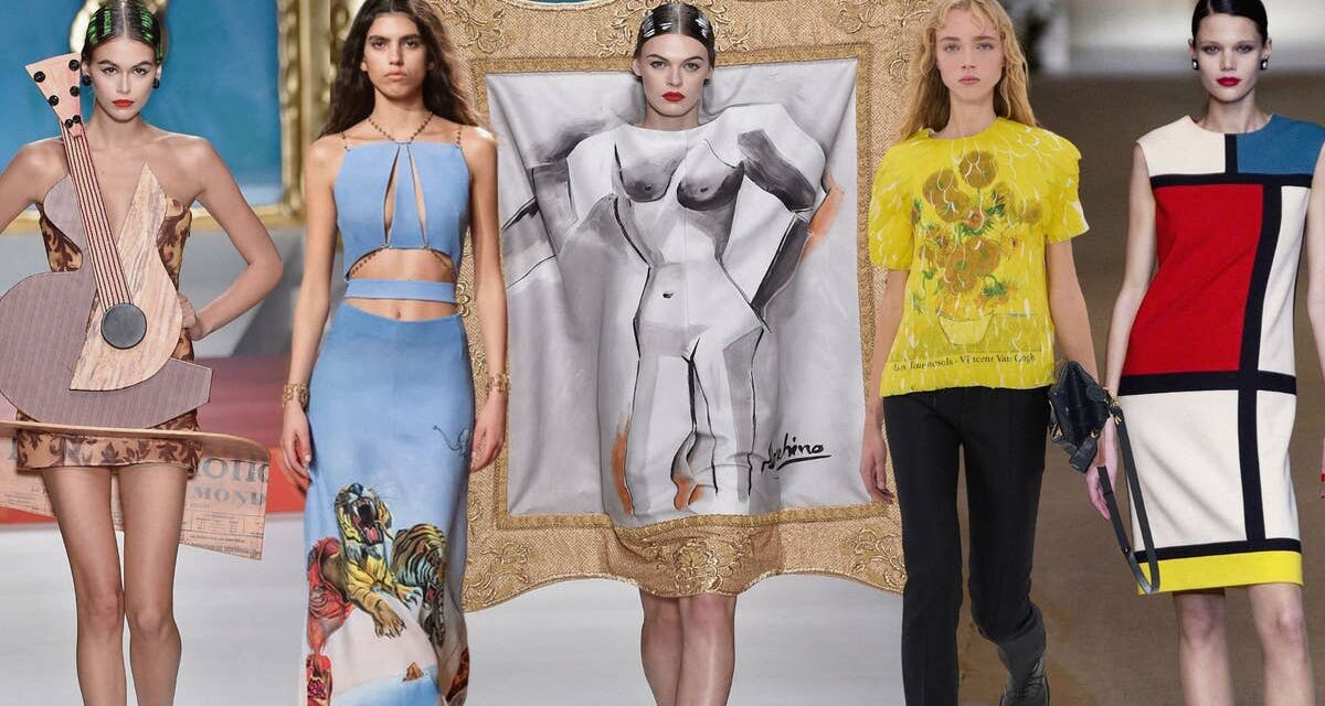 12 fois l&rsquo;art a inspiré le défilé : Alexander McQueen, Moschino et plus