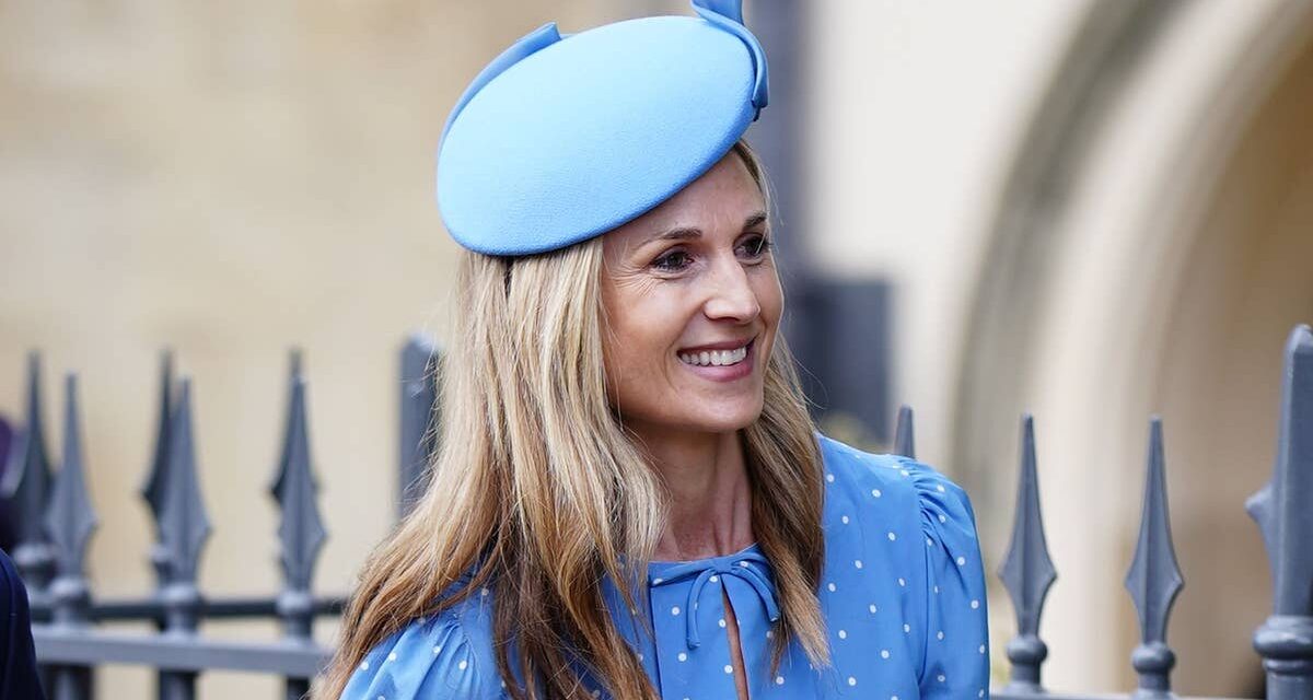 Harriet Sperling, la fiancée de Peter Phillips, est la fille à pois au service royal de Pâques