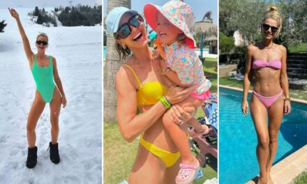 Les incroyables photos de bikini de Vogue Williams à 40 ans alors qu&rsquo;elle confirme le bébé numéro 4