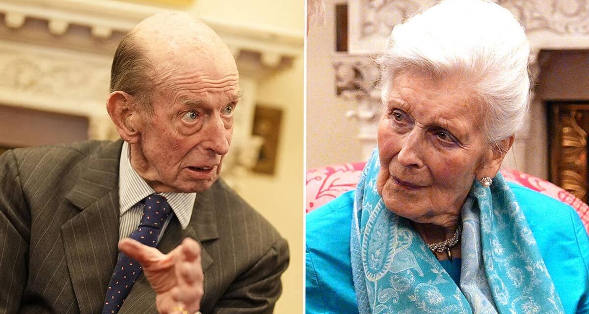 Les cousins ​​de la reine Elizabeth, la princesse Alexandra et le duc de Kent, se réunissent dans une rare apparition au palais de Buckingham