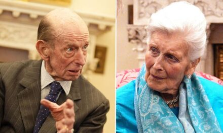 Les cousins ​​de la reine Elizabeth, la princesse Alexandra et le duc de Kent, se réunissent dans une rare apparition au palais de Buckingham