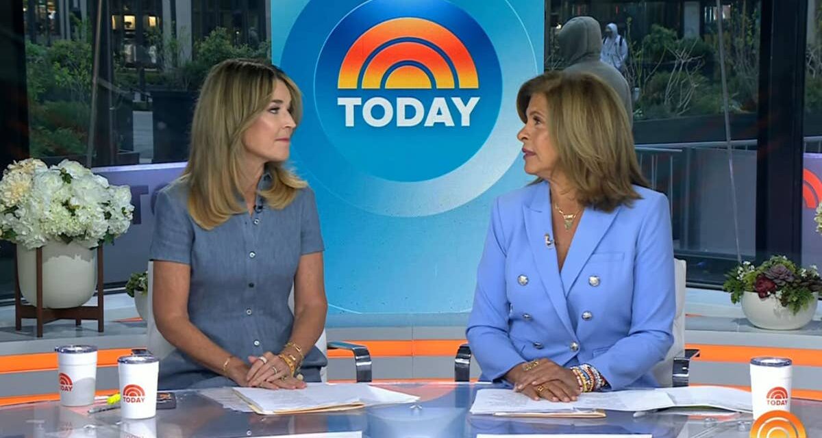 Savannah Guthrie dit des mots à Hoda Kotb alors qu&rsquo;ils se réunissent aujourd&rsquo;hui en l&rsquo;absence de Craig Melvin