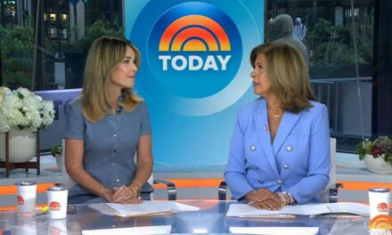Savannah Guthrie dit des mots à Hoda Kotb alors qu&rsquo;ils se réunissent aujourd&rsquo;hui en l&rsquo;absence de Craig Melvin