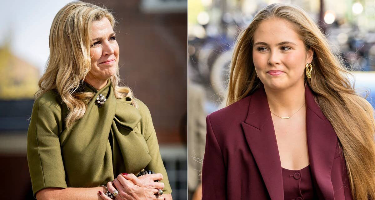 La reine Maxima et sa fille, la princesse Catharina-Amalia, portent des pochettes Hermès de 3,5 000 £
