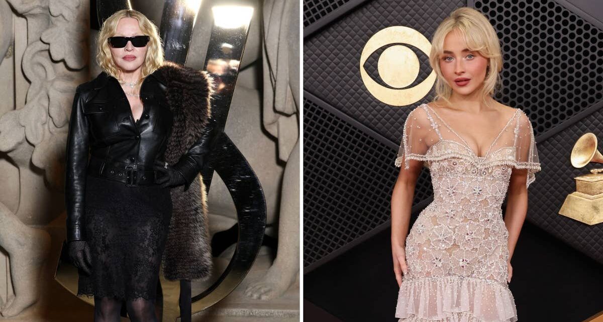 Madonna est éblouissante avec un corset et de la dentelle qui serre la taille alors qu&rsquo;elle se jumelle avec Sabrina Carpenter pour le retour de Coachella