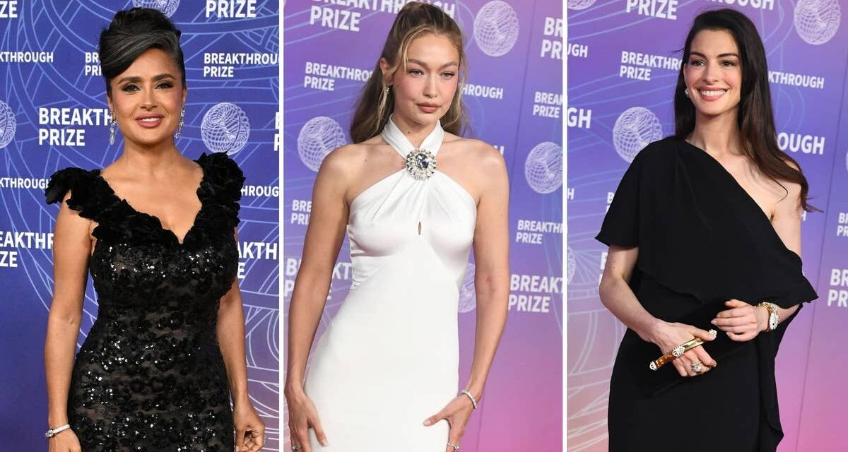 Salma Hayek mène la robe en dentelle la mieux habillée avec Anne Hathaway lors de la cérémonie de remise des prix Breakthrough