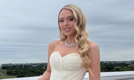 Tiffany Trump éblouit dans une robe de mariée blanche et romantique pour le dîner d&rsquo;État