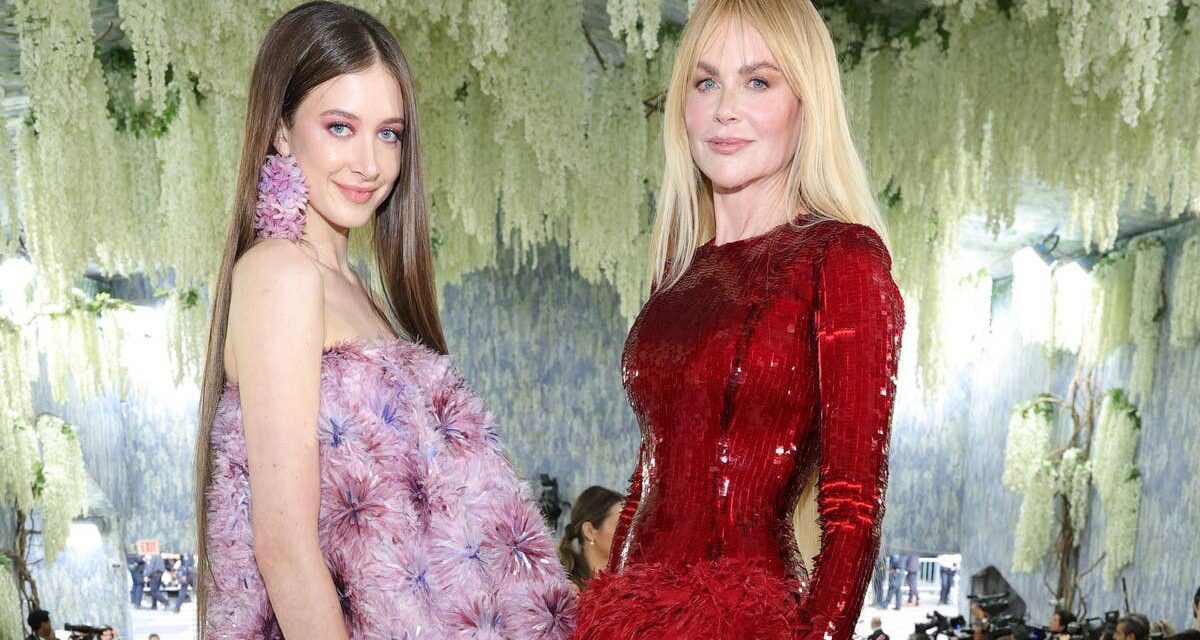 Nicole Kidman et sa fille adolescente Sunday Rose dominent le tapis rouge du Met Gala avec les cheveux de Raiponce assortis