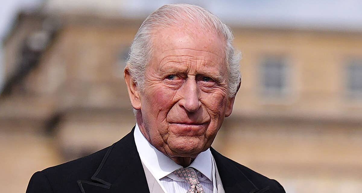Le roi Charles reste calme alors qu&rsquo;il est envahi par les fêtards dans son jardin